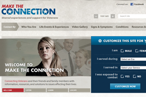 Make the Connection Website home page screenshot