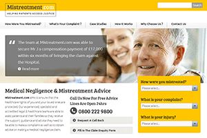 Mistreatment.com Website home page screenshot